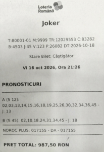 O suceveancă a câștigat la loteria română